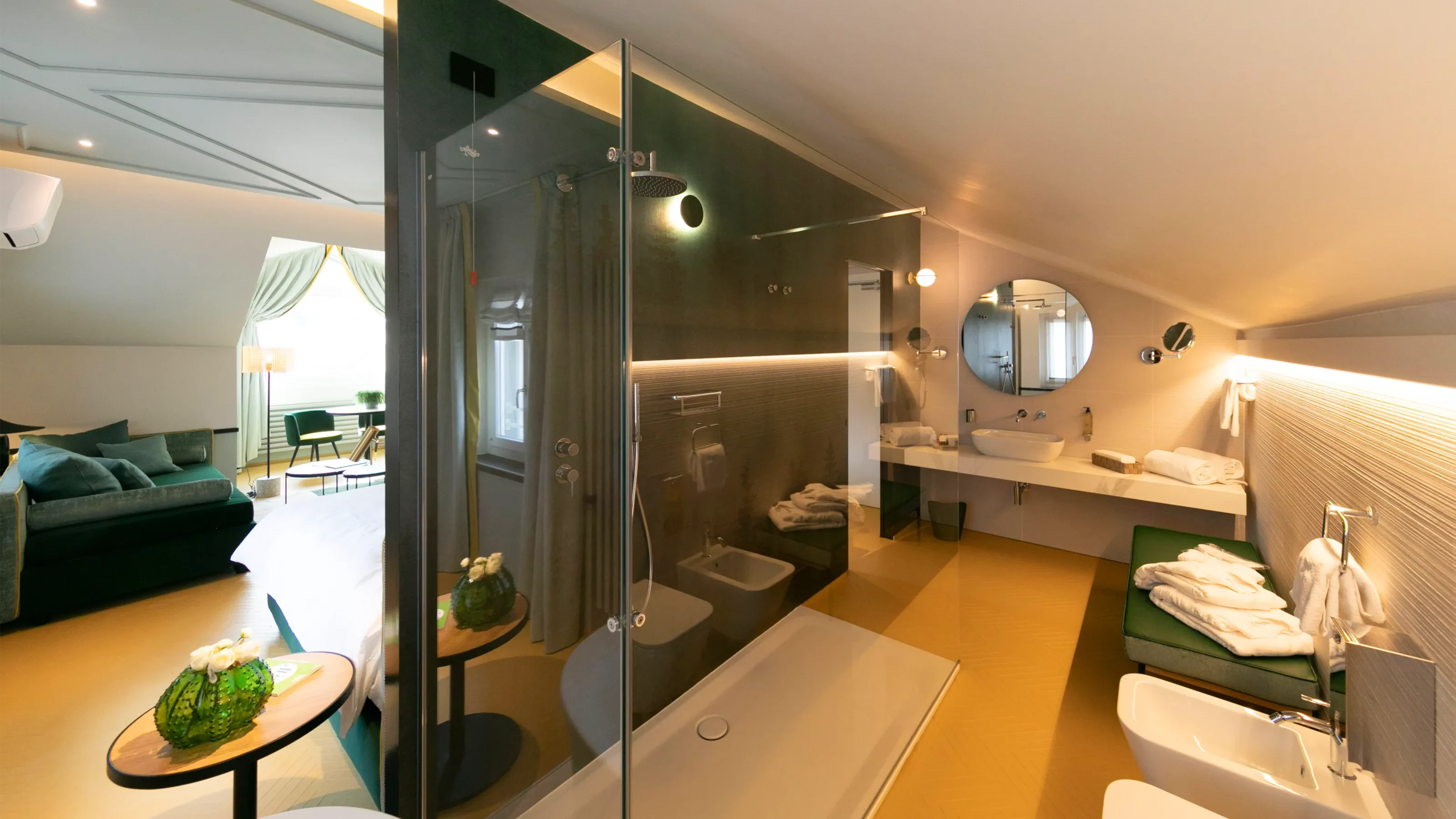 Bagno en-suite della Junior Suite dell'Hotel Eurossola