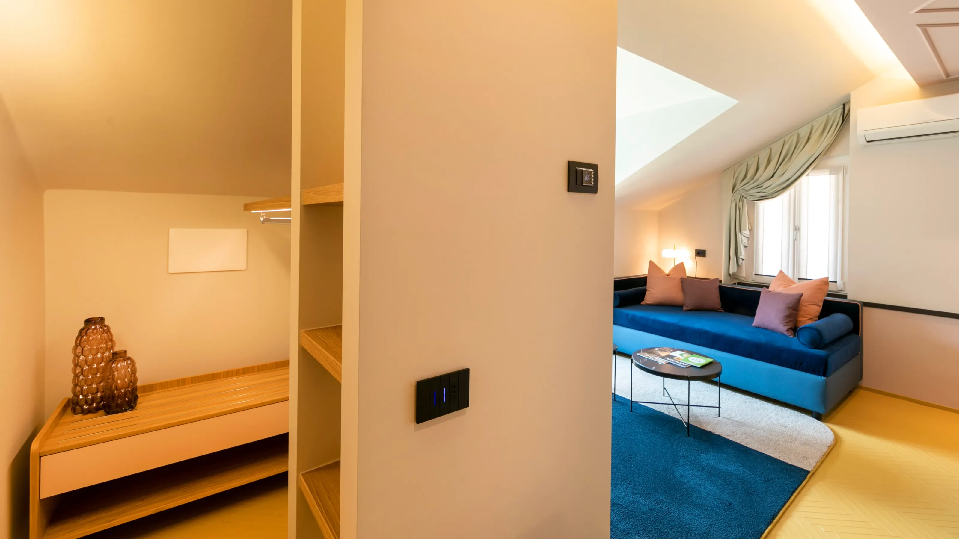 Cabina armadio della Junior Suite dell'Hotel Eurossola