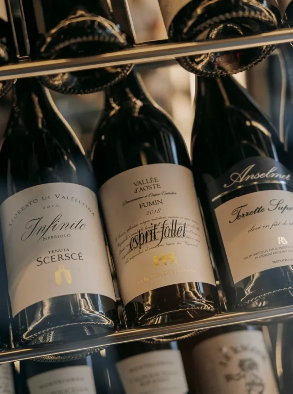 Selezione vini dell'Atelier Restaurant