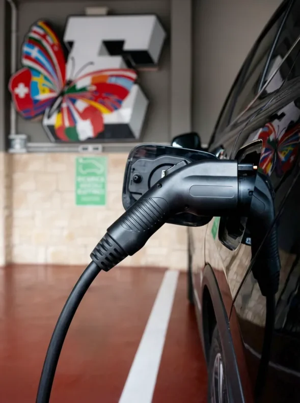 Colonnina di ricarica veicoli elettrici Hotel Eurossola